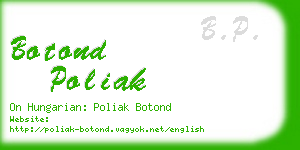 botond poliak business card